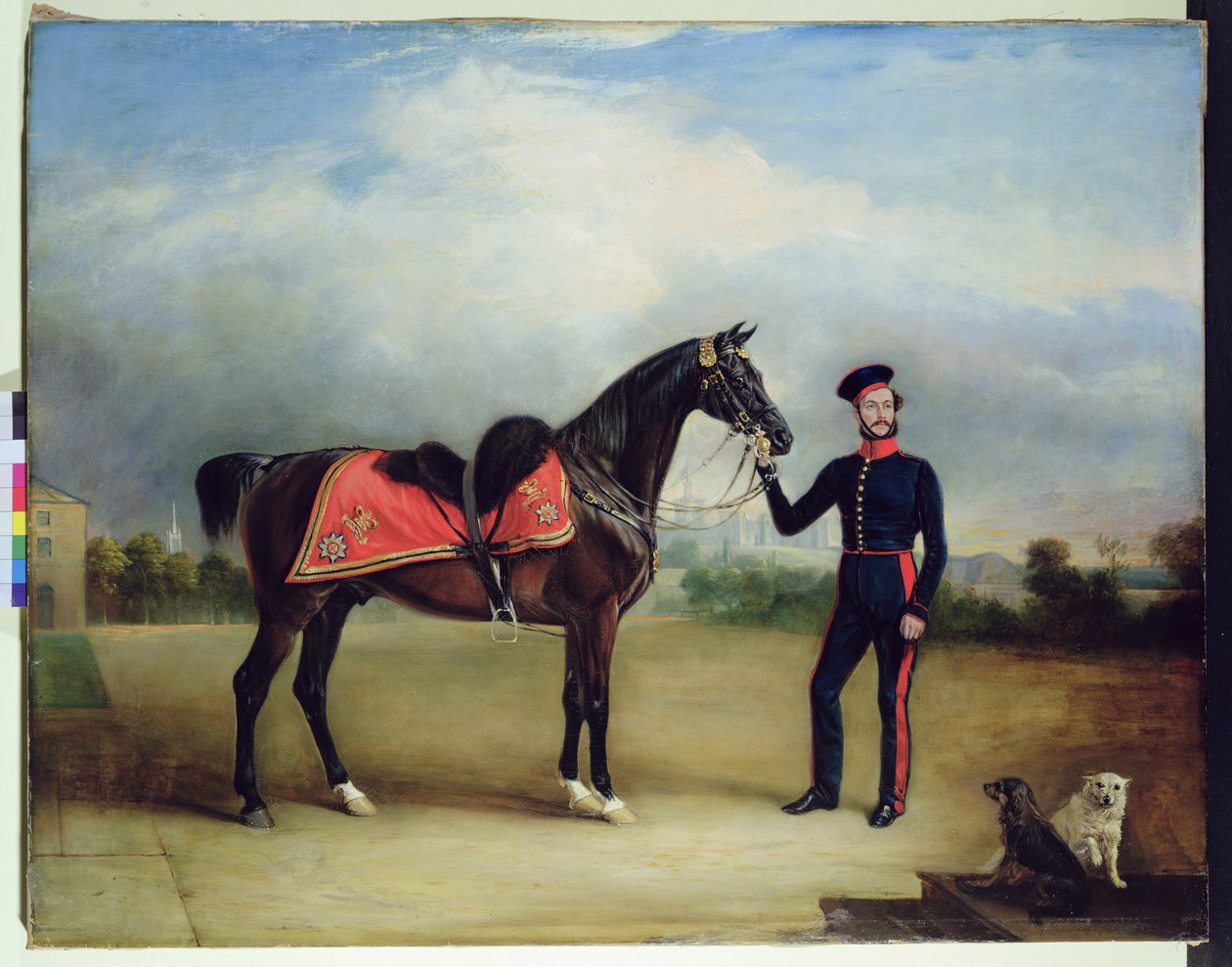 Thomas Oliver Gascoigne z Royal Horse Guards (olej na plátně) od English School