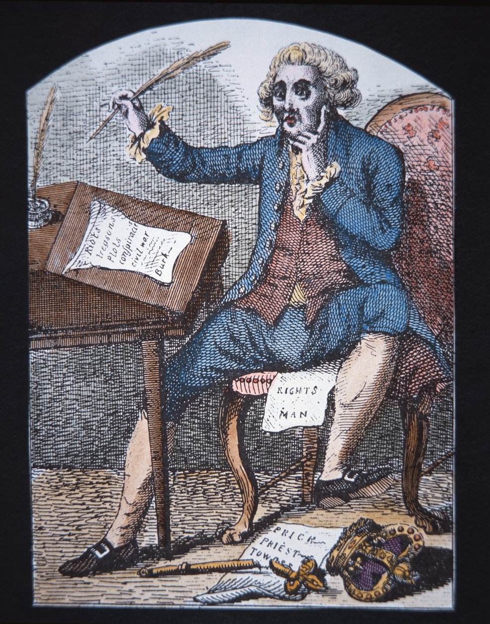 Thomas Paine (barevné lito) od English School