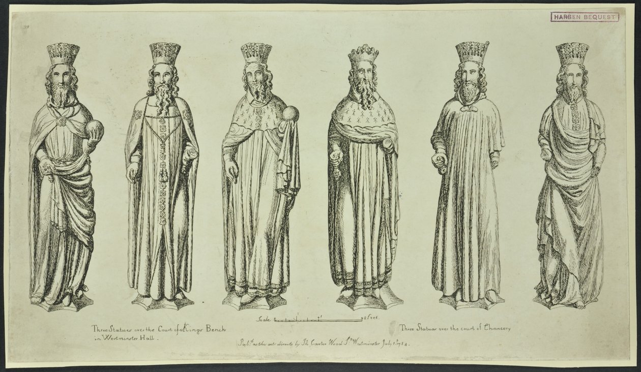 Tři sochy nad Court of King