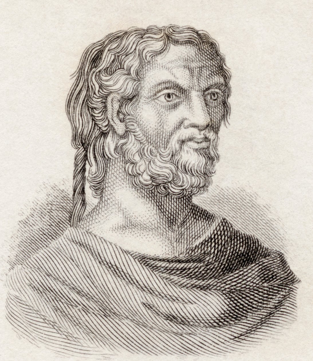 Thucydides, z „Crabbova historického slovníku“, vydaného v roce 1825 od English School