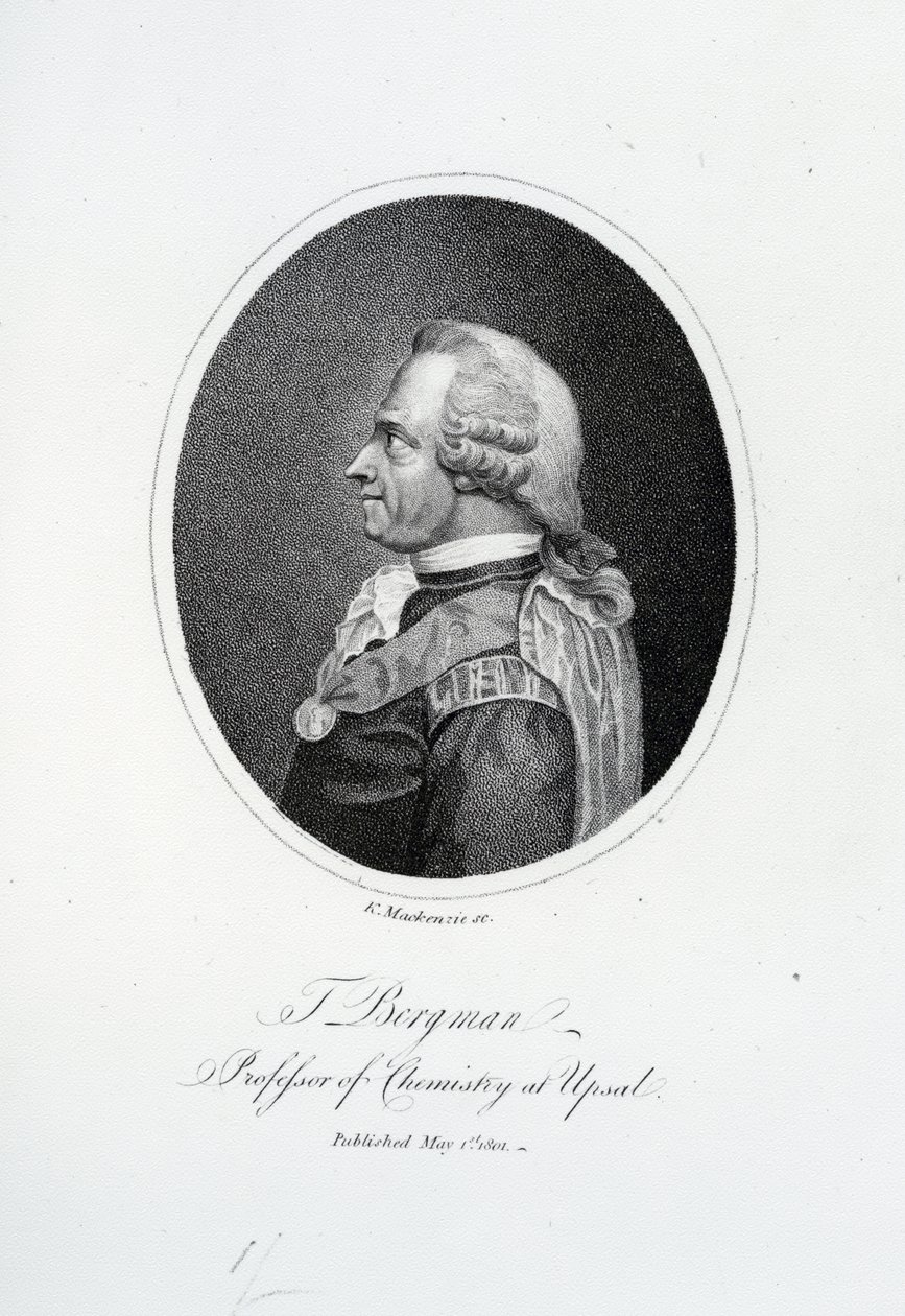 Torbern Olof Bergman, vyryl K. Mackenzie, 1801 od English School