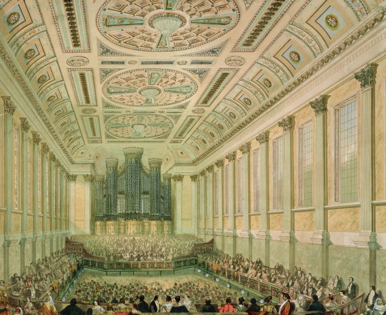 Radnice, interiér, 1855-1875 od English School