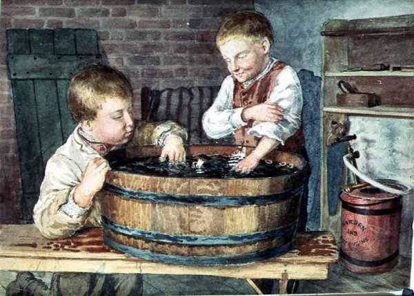 Toy Boats, cca 1880 (akvarel na papíře) od English School
