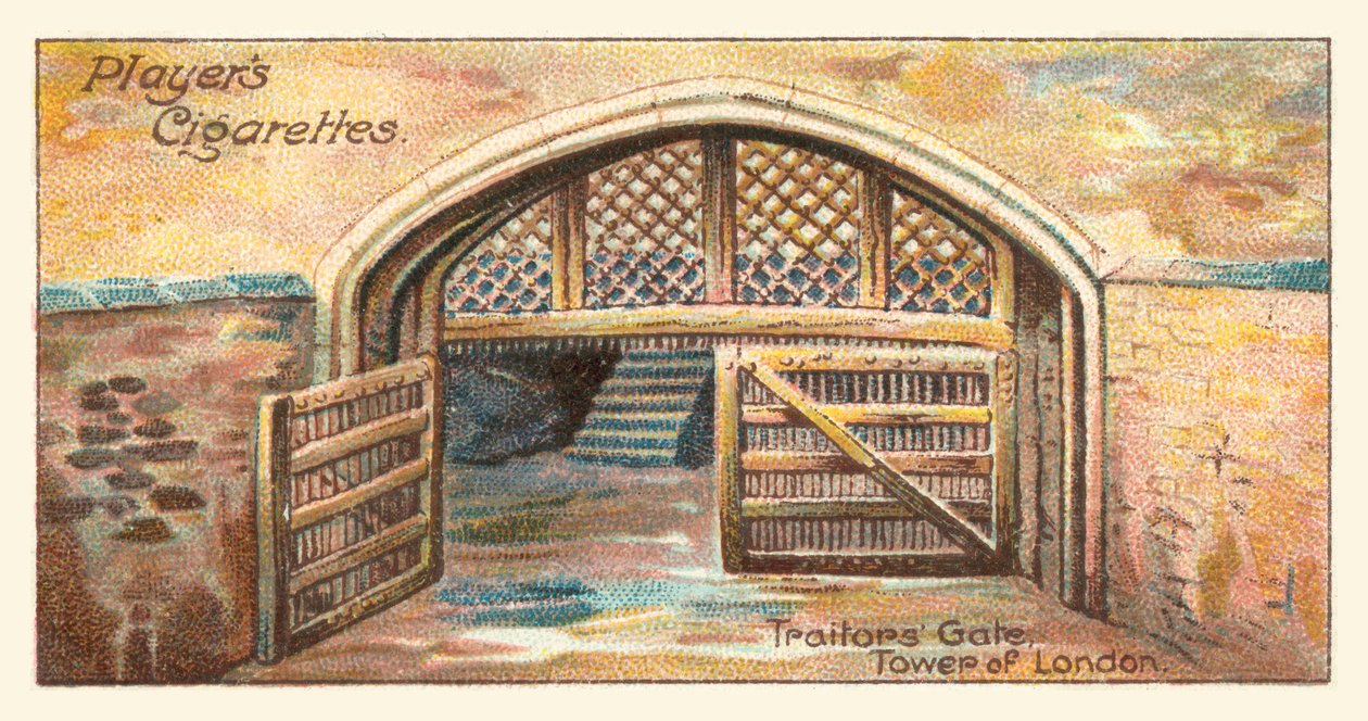 Brána zrádců, Tower of London (chromolit) od English School