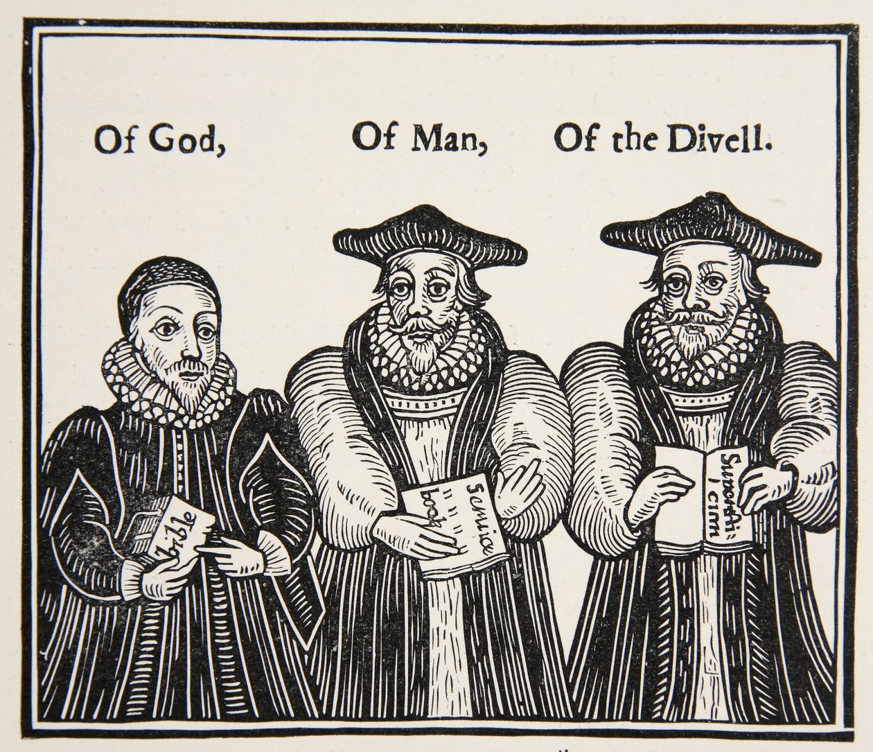 Triple Episcopacie, satira Puritan Party of Laud a dvorních biskupů, z traktátu z roku 1641 od English School