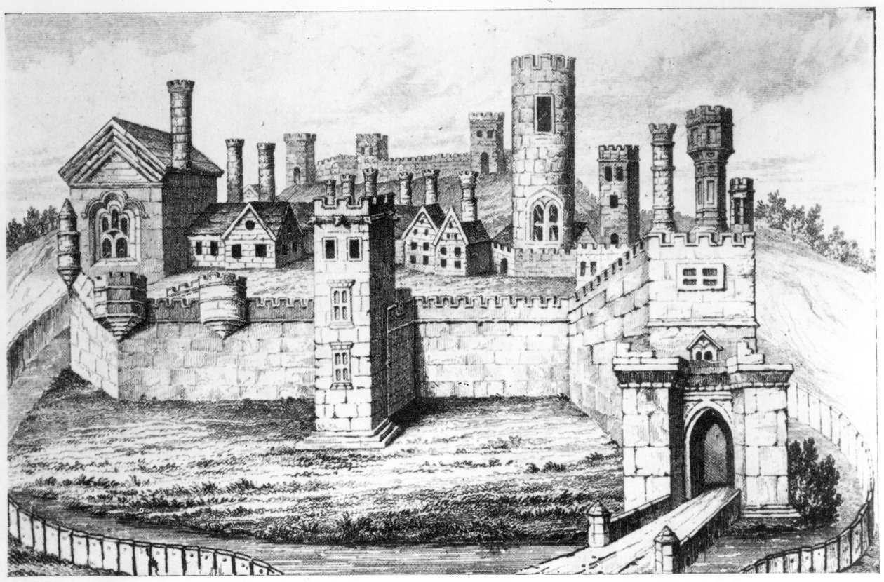 hrad Tutbury, od English School