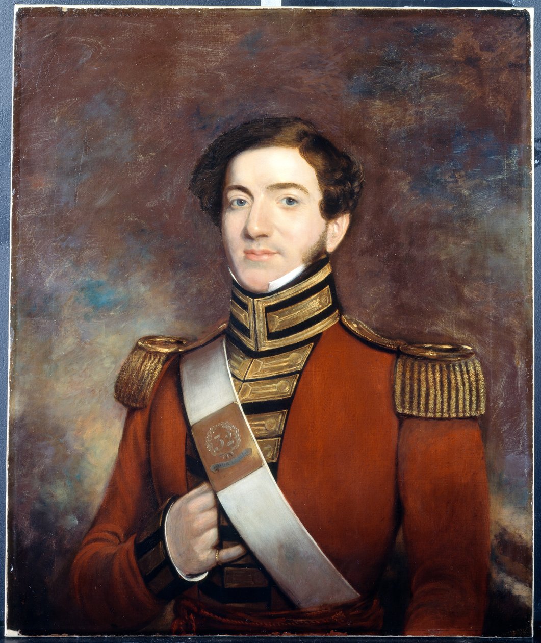 Neznámý důstojník, 32. pluk (Bengálsko) domorodá pěchota, kolem roku 1828 od English School