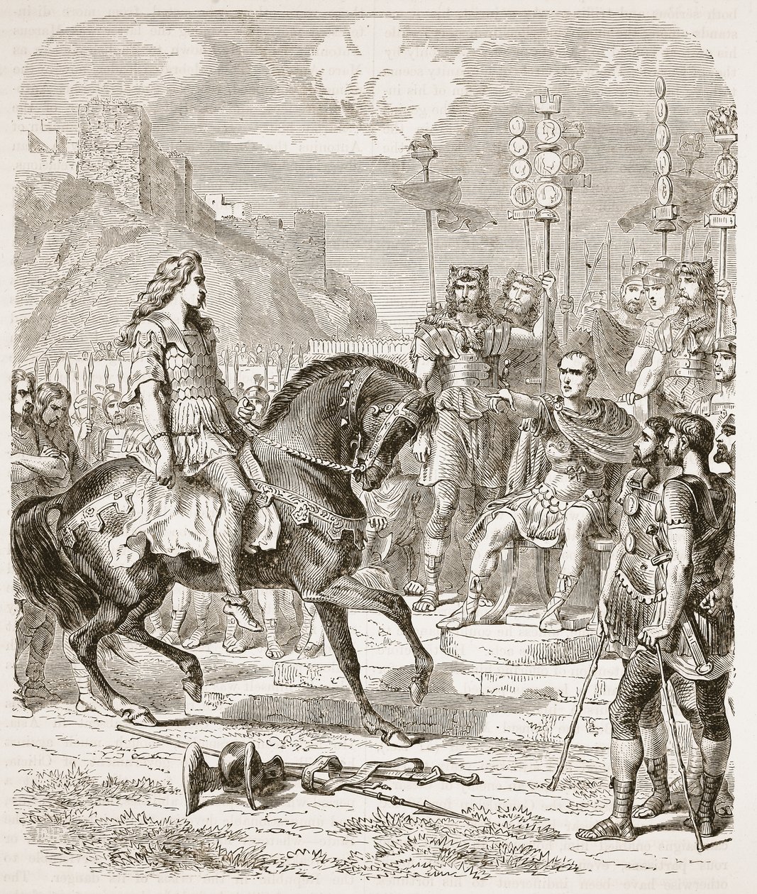 Vercingetorix před Caesarem od English School