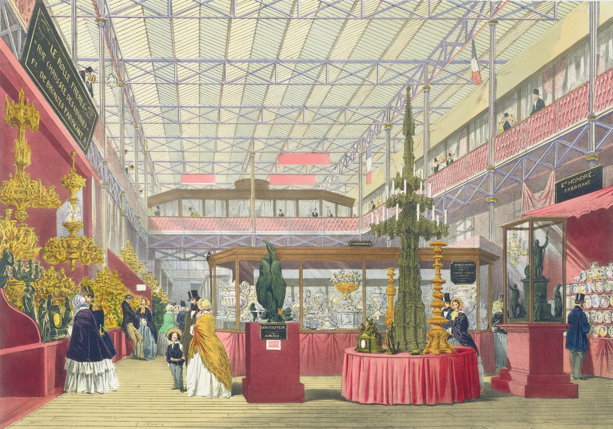 Pohled na část Francie Velké výstavy z roku 1851, z Dickinsonových komplexních obrázků od English School