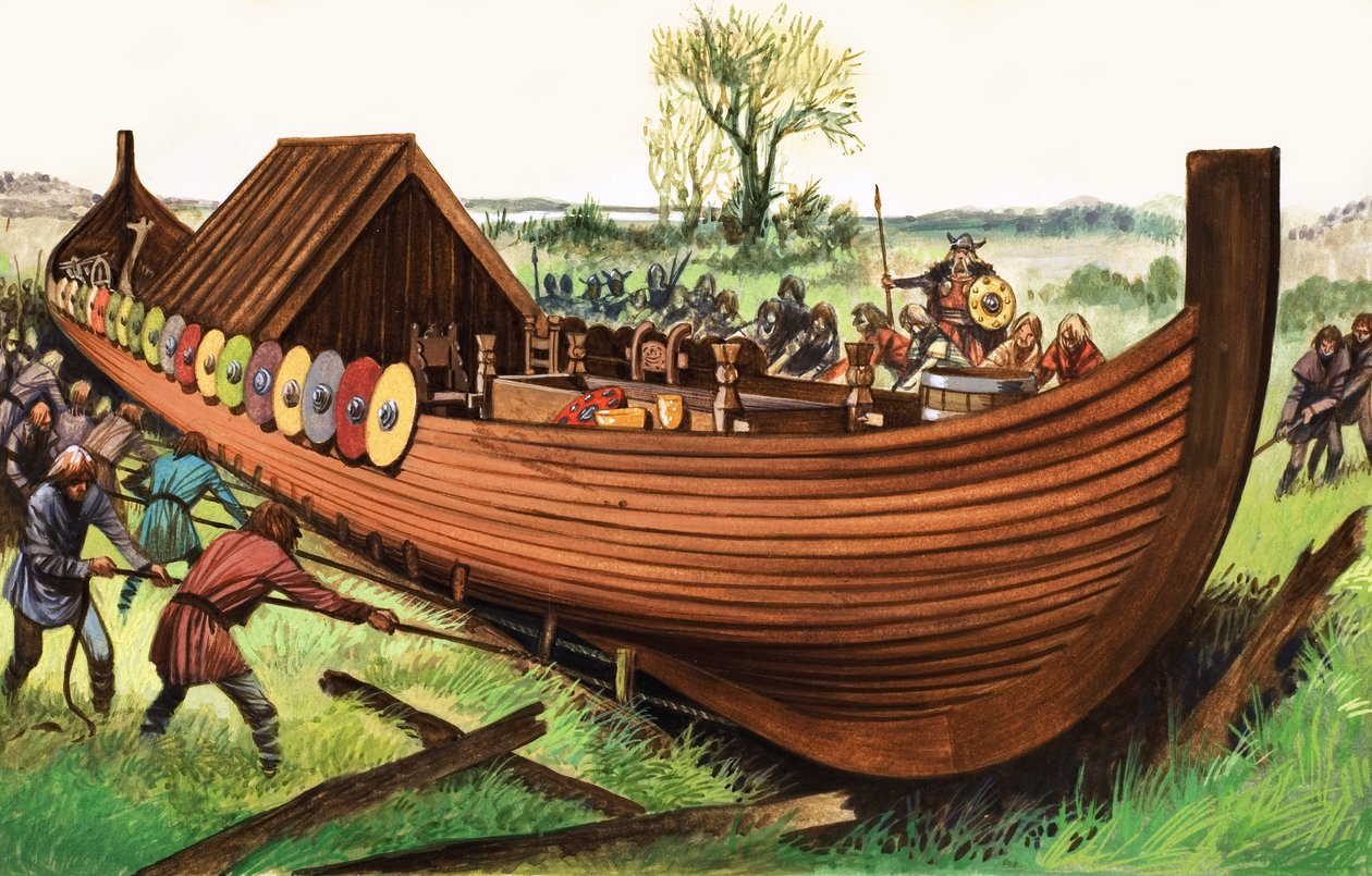 Dlouhá loď Viking od English School