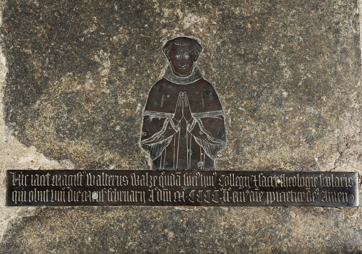 Walter Wake, kolem 1451-52 (mosaz) od English School