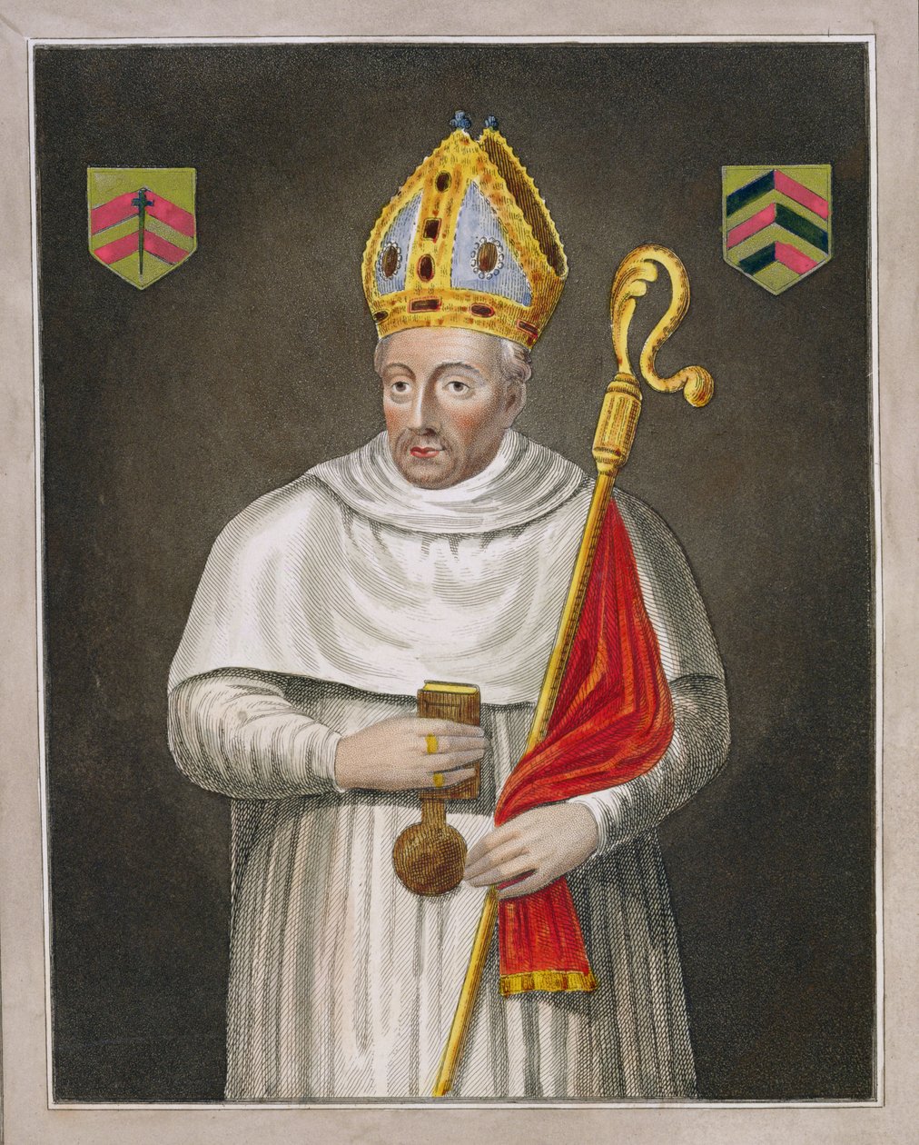Walter de Merton († 1277), podle obrazu v Bodleian Gallery od English School