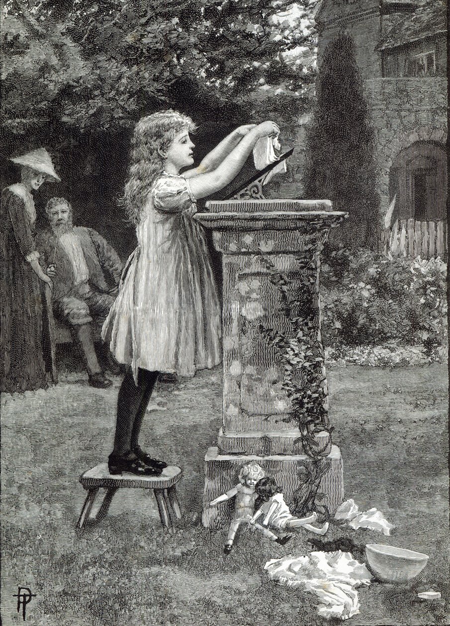 Den praní, z „Hodiny volného času“, 1888 od English School