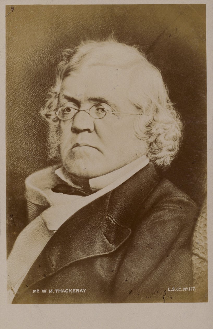William Makepeace Thackeray (1811-1863), anglický spisovatel (litografie) od English School