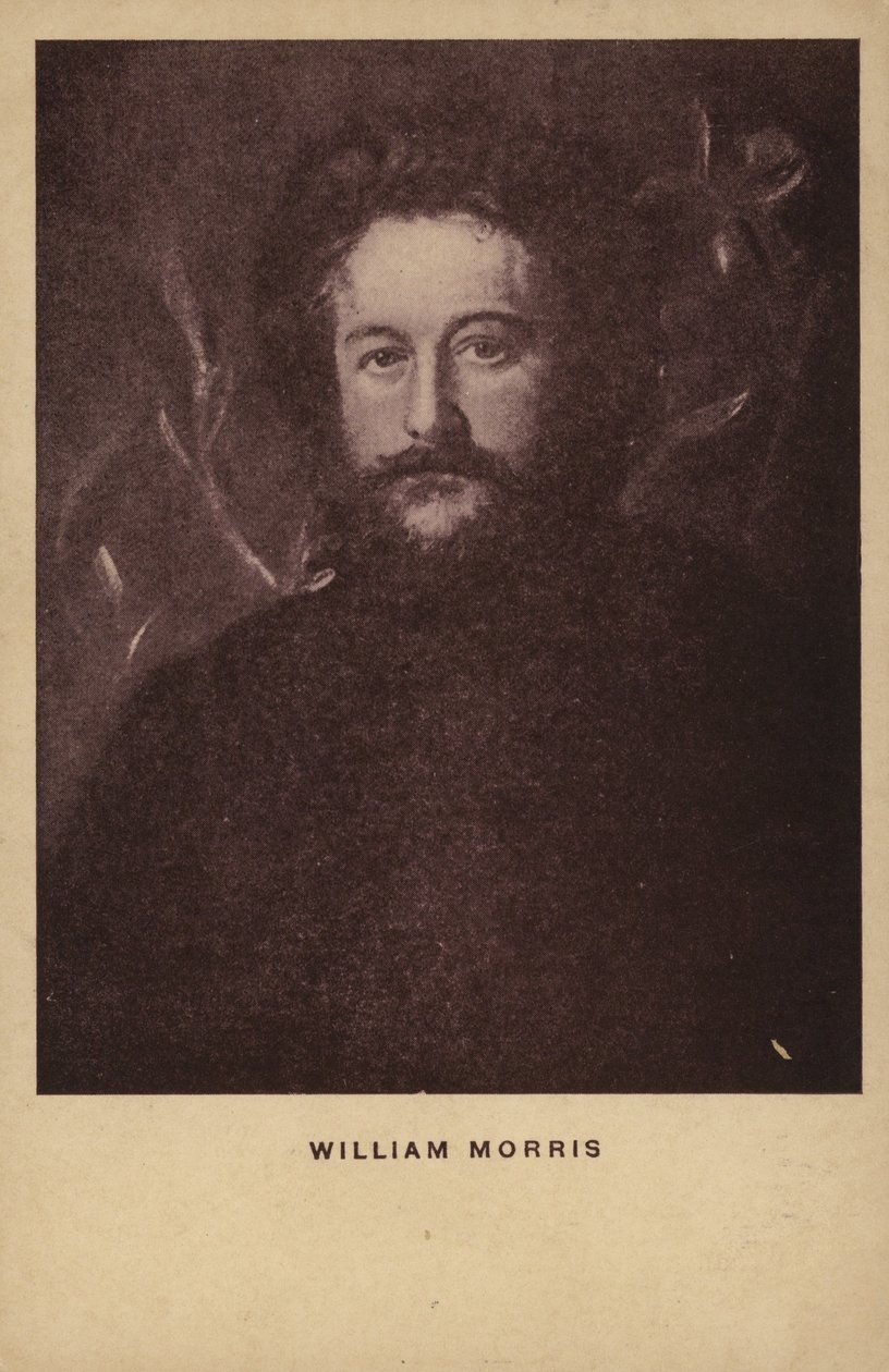 William Morris (1834-1896), anglický textilní návrhář, výtvarník a spisovatel (litografie) od English School