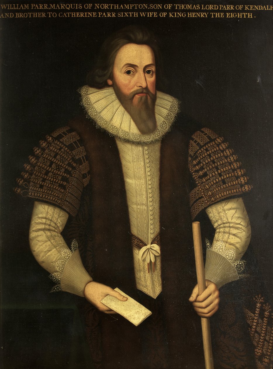 William Parr, markýz z Northamptonu (olej na plátně) od English School
