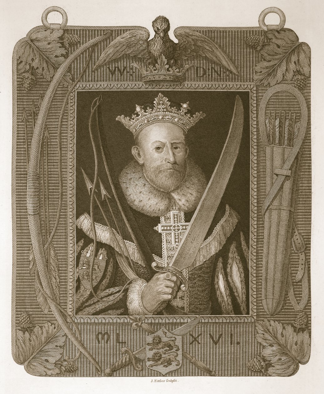 William the First, ryl J. Fittler, ilustrace od Davida Humese Historie Anglie, pub. od R. Bowyera, Londýn, 1812 od English School