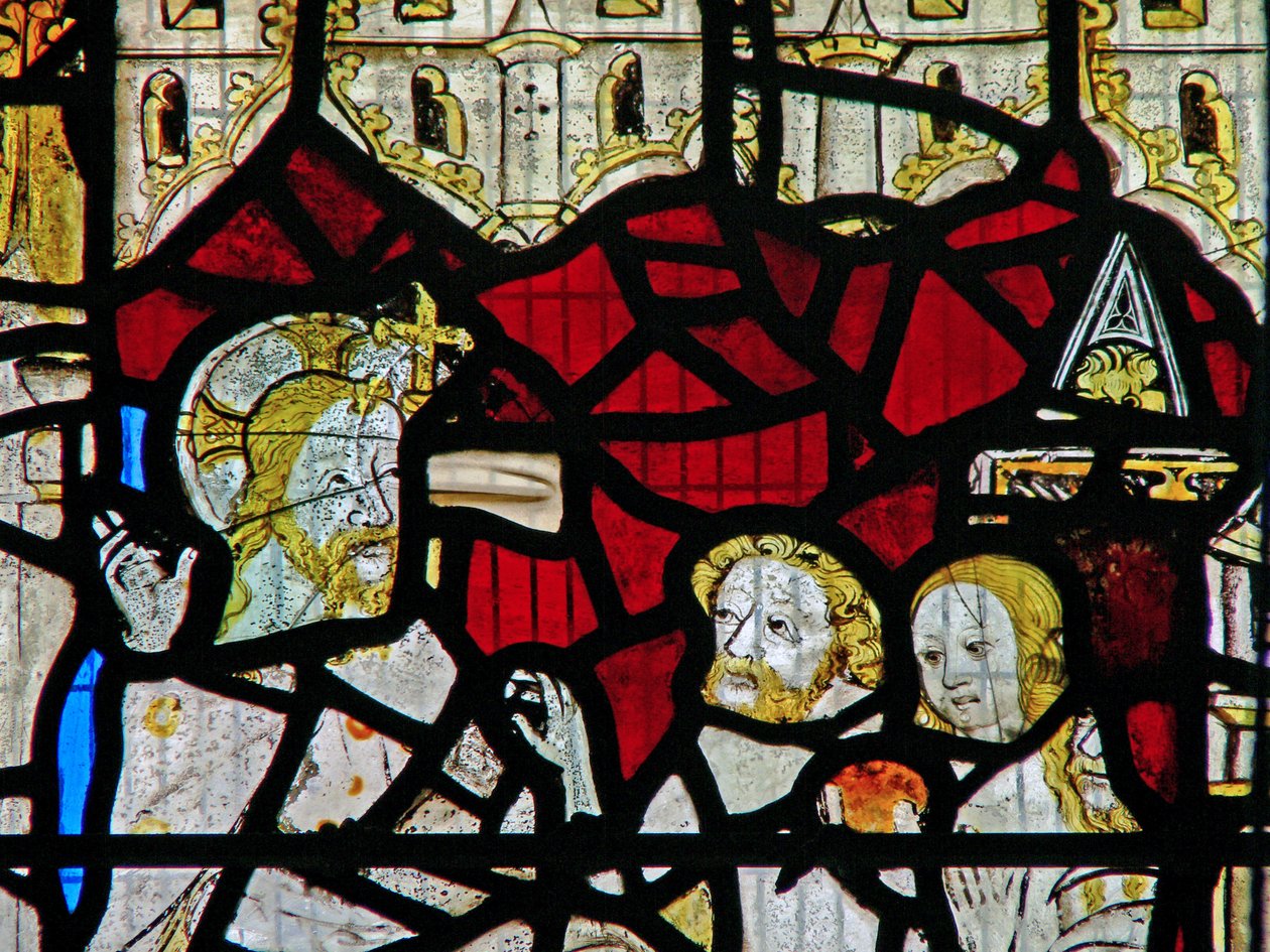 Okno Ww zobrazující Harrowing of Hell od English School
