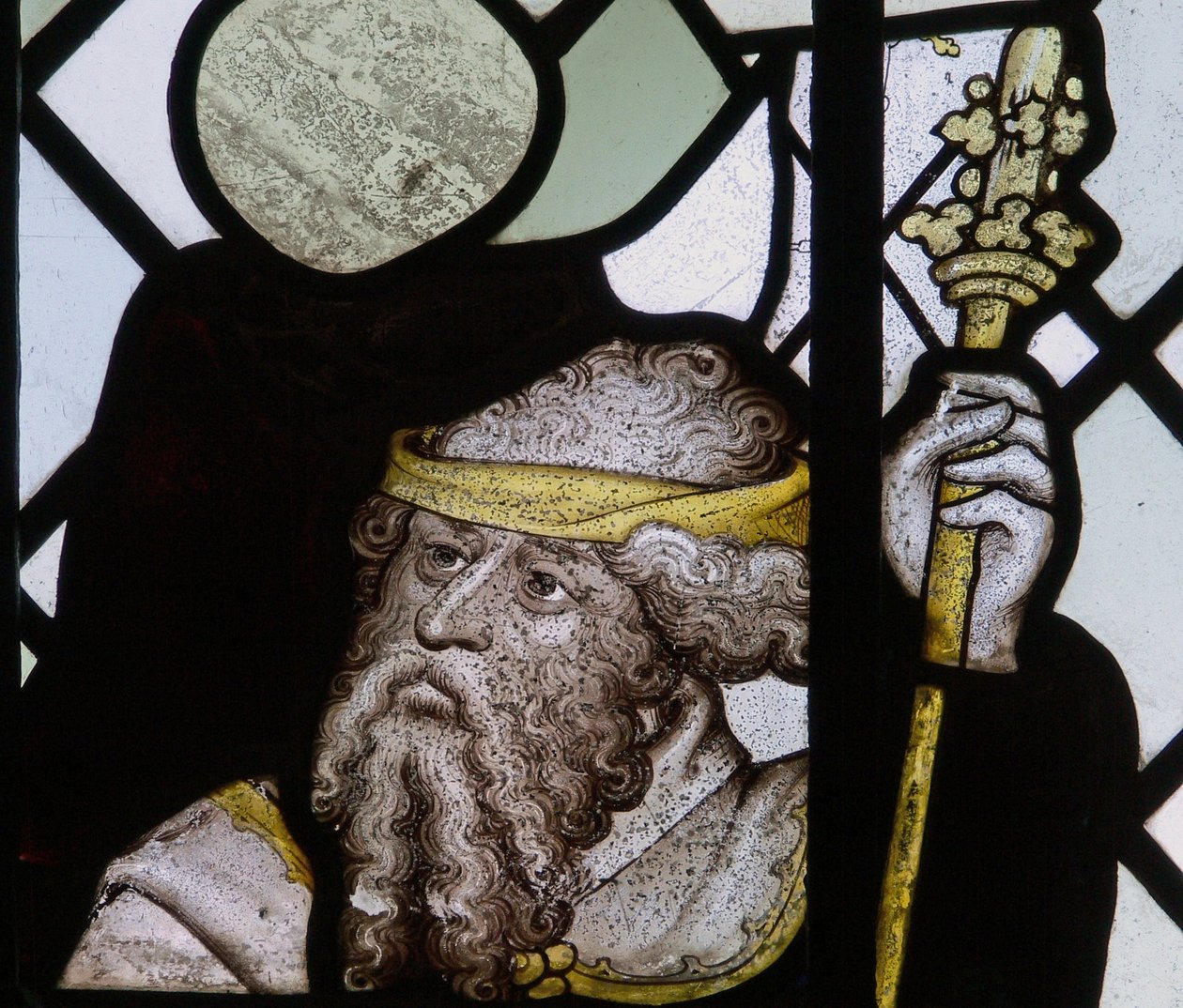 Okno zobrazující detail z okna St Christopher od English School
