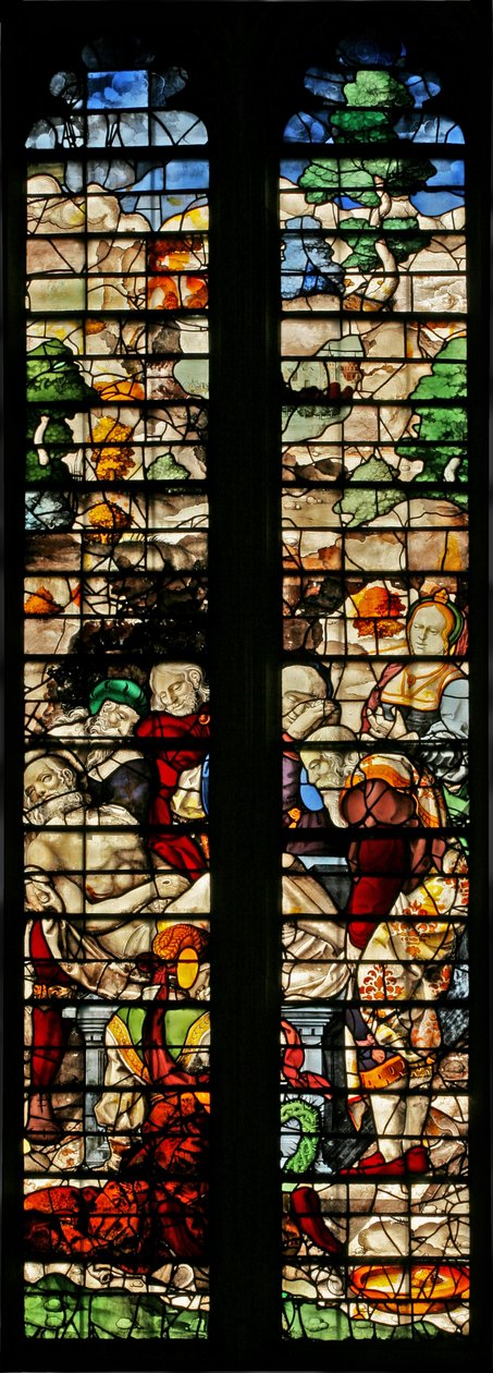 Okno w15 zobrazující Entombment od English School