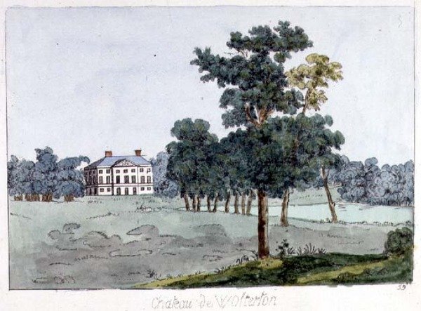 Wolterton Hall, Norfolk, domov Walpoles, ilustrace z Williama Wattse 