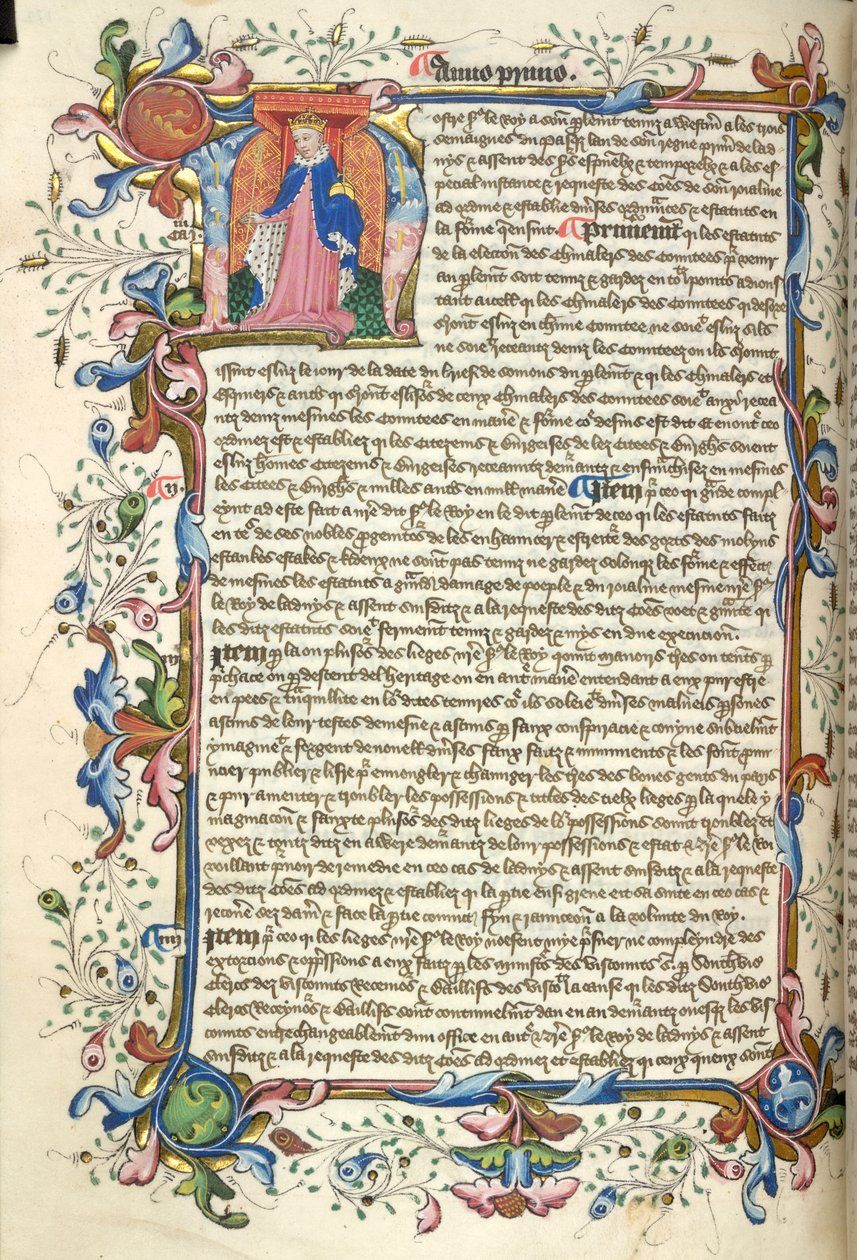 Yates Thompson 48, f.172v Historická iniciála 