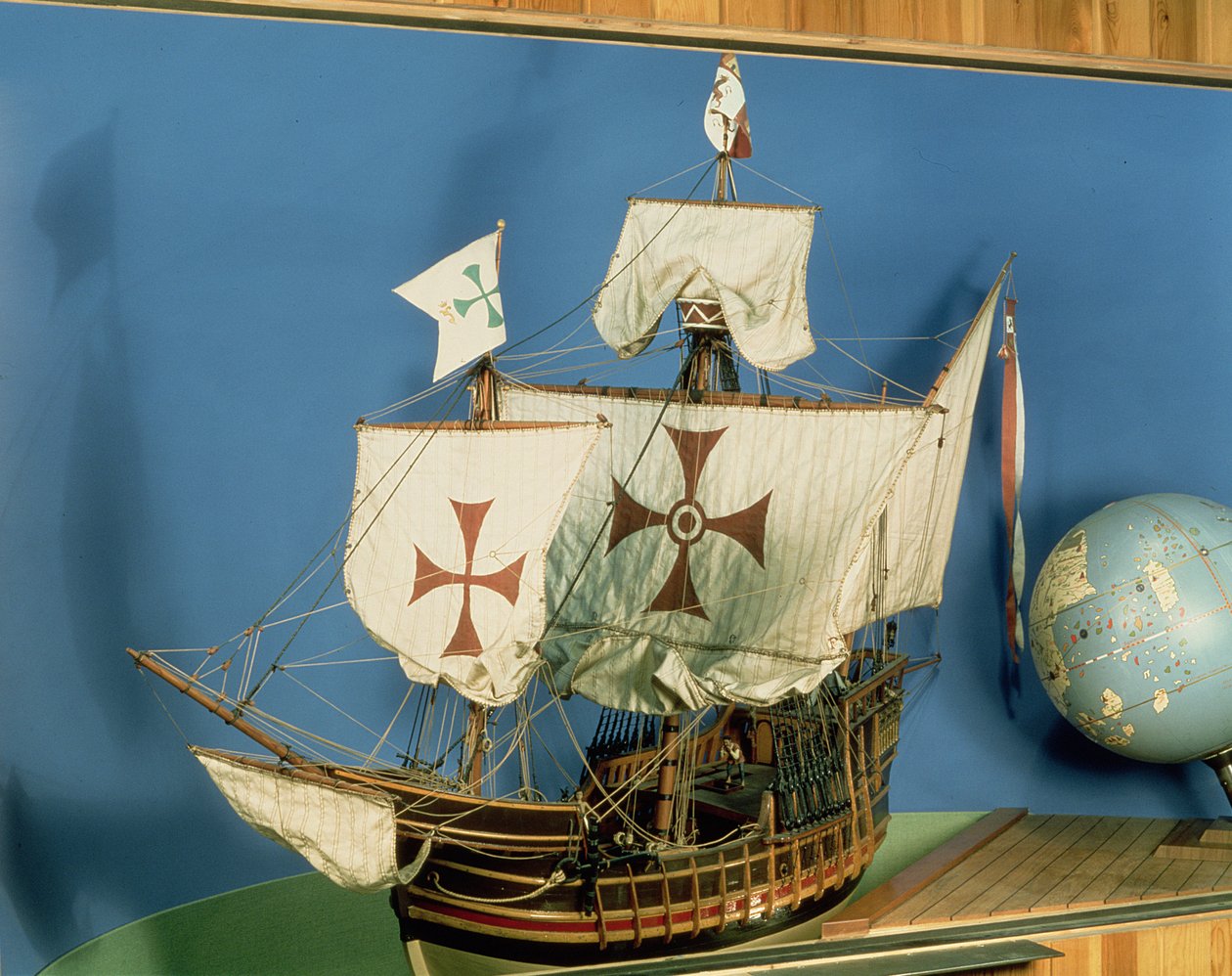 Opravený model Santa Maria (dřevo) v měřítku 1:20 (viz také 260972) od English School English School