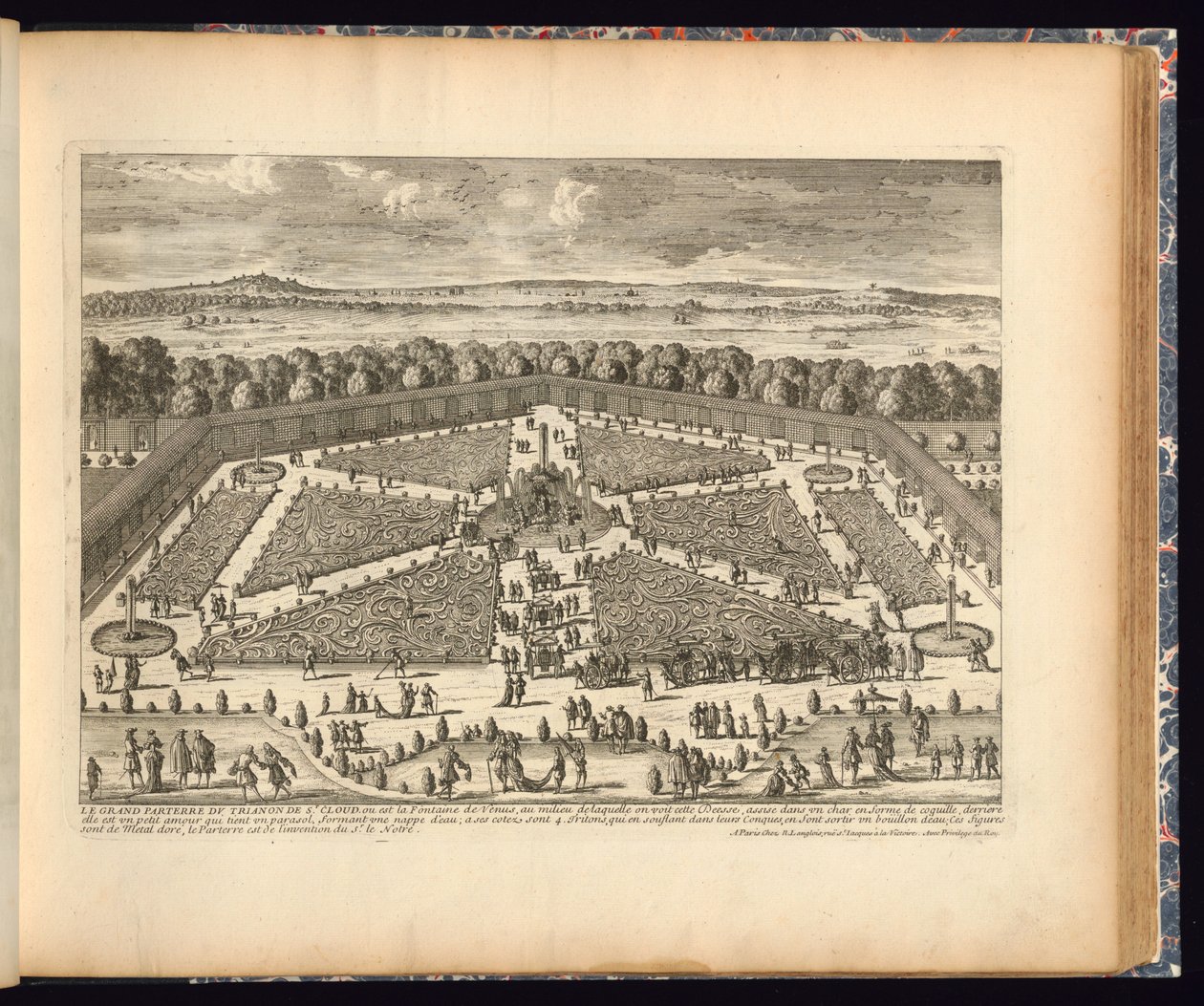 Tisk (Francie), asi 1660 od Engraved by Gabriel Perelle