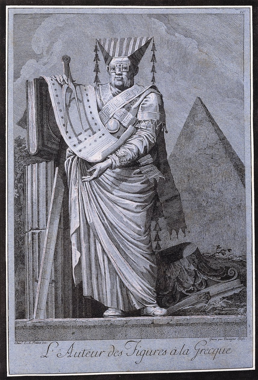 Architekt v řeckém stylu, 1771 od Ennemond Alexandre Petitot