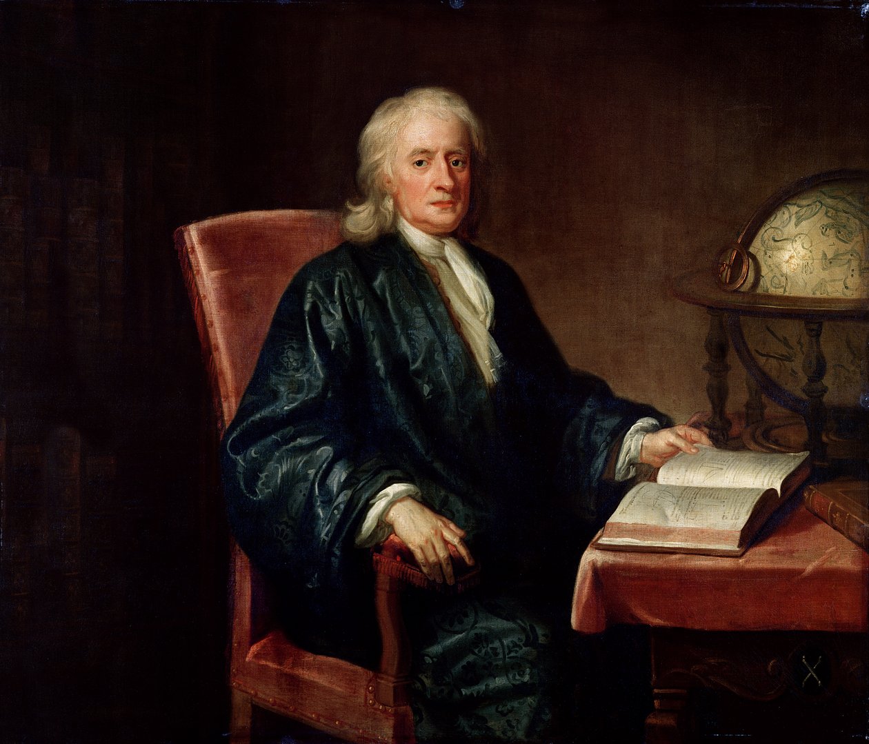 Portrét Isaaca Newtona (1642-1727), asi 1726 od Enoch Seeman