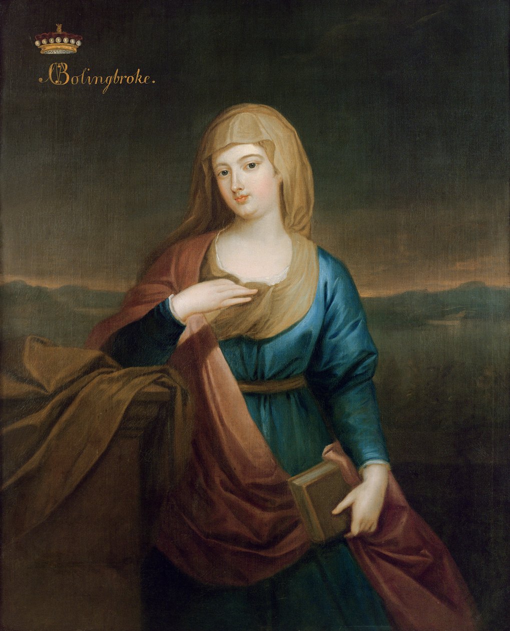Portrét Marie Claire Deschamps de Marcilly (1675-1750), druhé manželky Jindřicha, prvního vikomta Bolingbrokea, kolem roku 1720 od Enoch Seeman