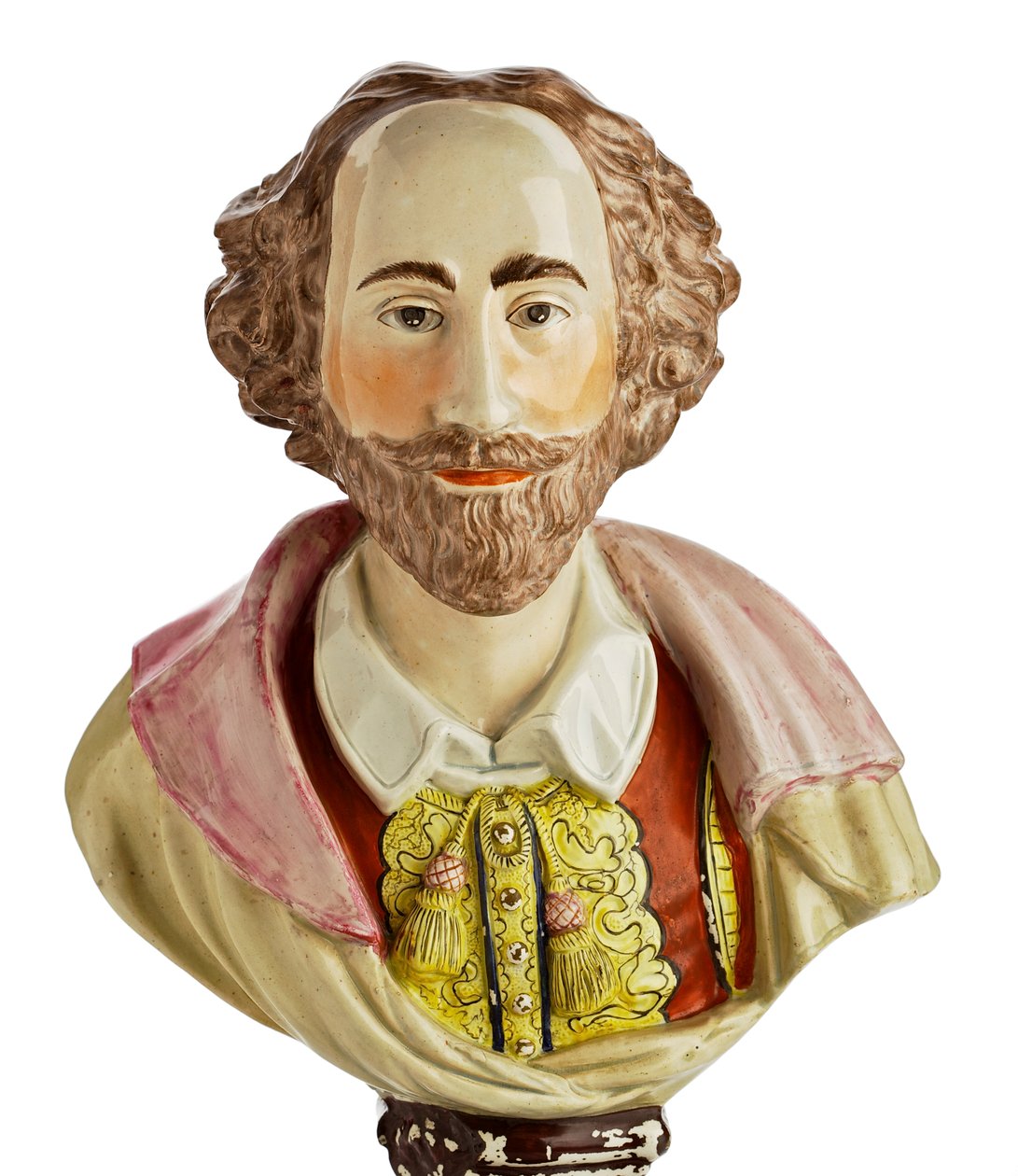 Stafordšírská busta Williama Shakespeara, kolem 1800-50 (kamenina) od Enoch Wood
