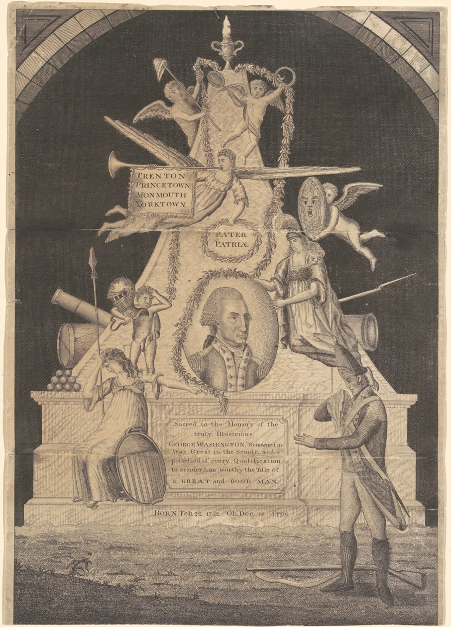 Památník pro George Washingtona od Enoch G. Gridley, after John Coles, Jr.