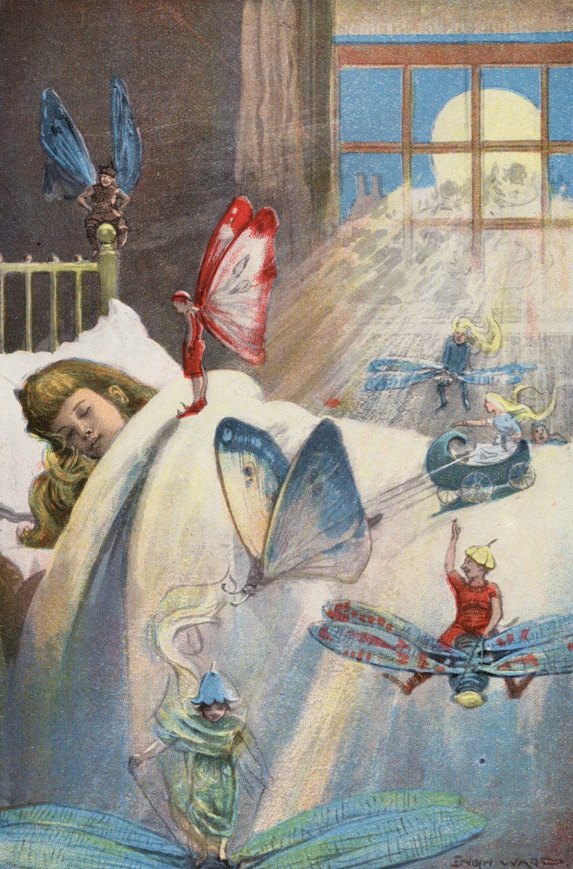 Lidové pohádky (barevná litografie) od Enoch Ward