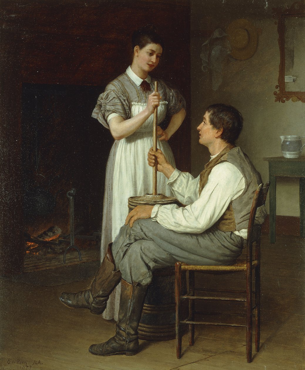 Pomocná ruka, 1877 od Enoch Wood Perry