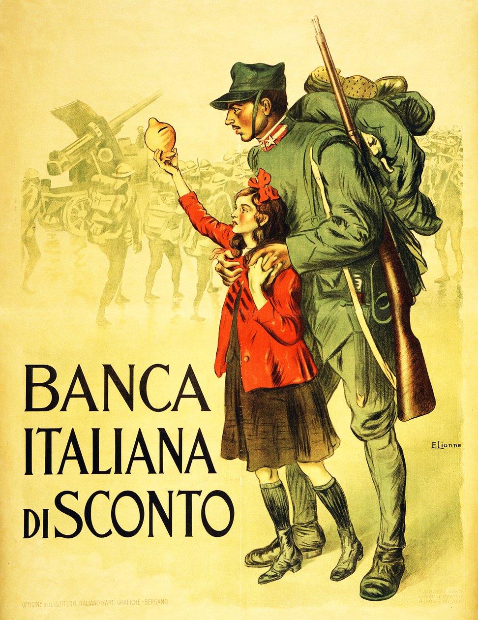 Italská diskontní banka, 1917 od Enrico della Lionne