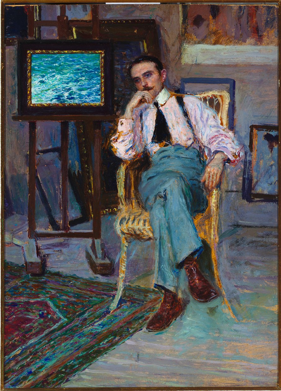 Portrét malíře Antonia Discovolo, 1903 od Enrico della Lionne
