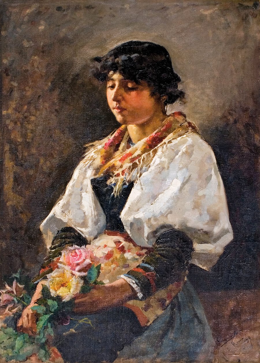 Ciociara Mujer de Ciociaria; region de Italia Žena z oblasti Ciociaria v Itálii od Enrique Simonet