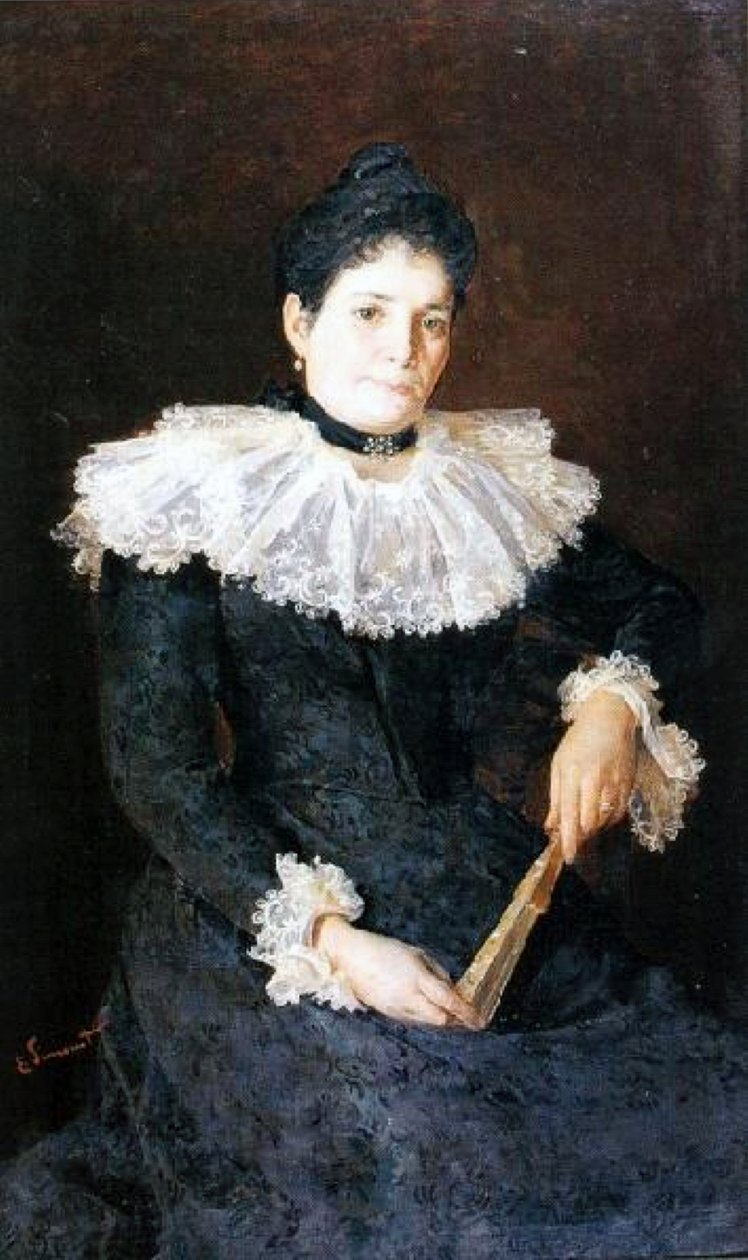 Portrét dámy od Enrique Simonet