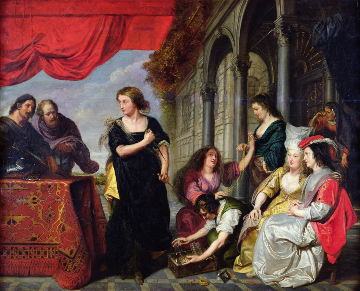 Ulysses mezi Lycomedes od Erasmus Quellinus II