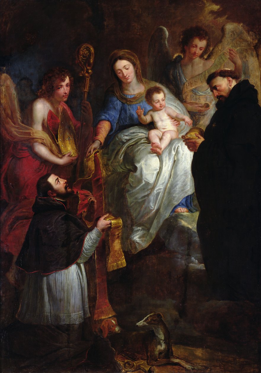 Panna ukradla sv. Hubertovi od Erasmus Quellinus II