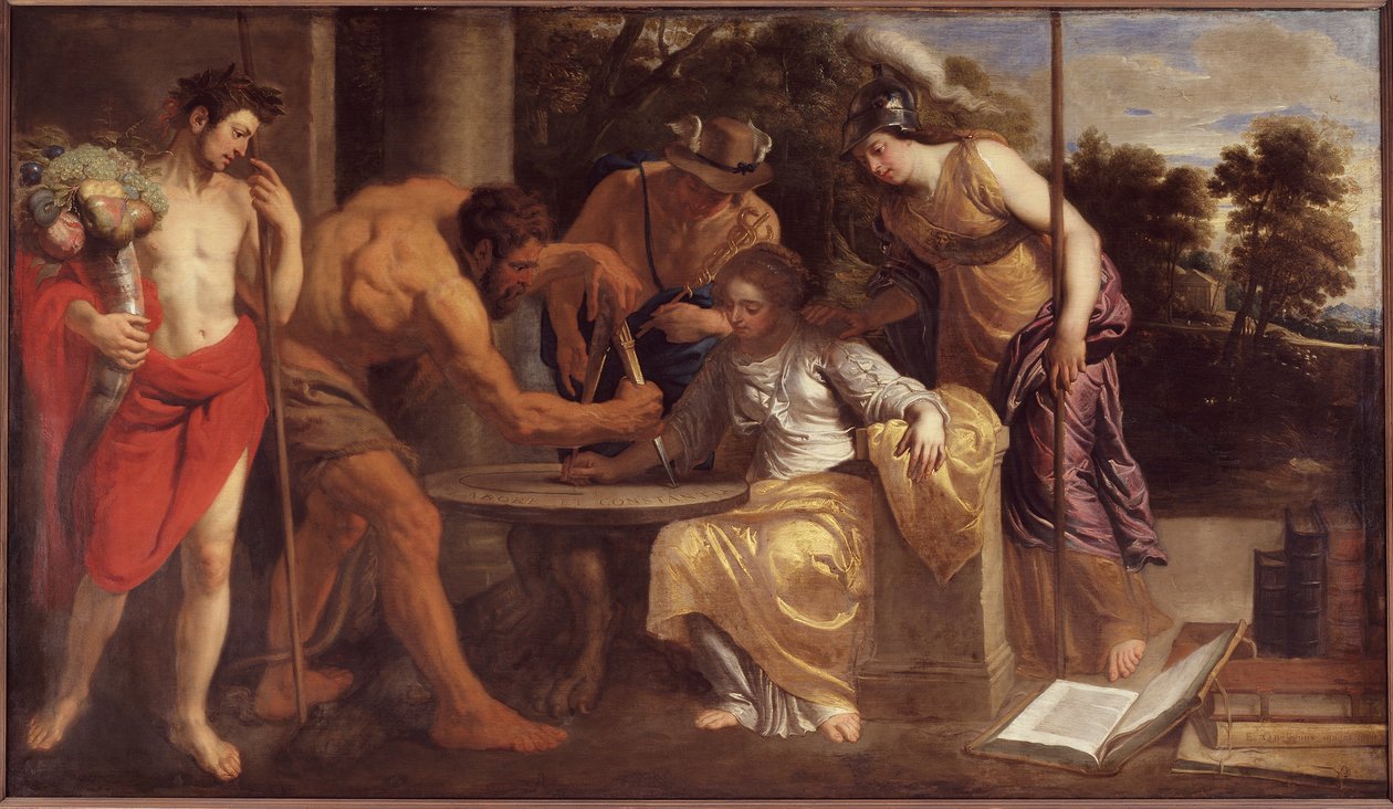 Práce a stálost, 1640. od Erasmus Quellinus the Younger