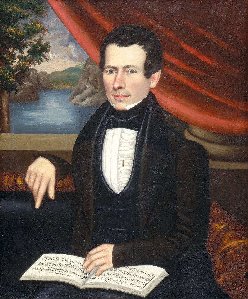 Muž s melodií: Možná pan Cook, c. 1838. od Erastus Salisbury Field