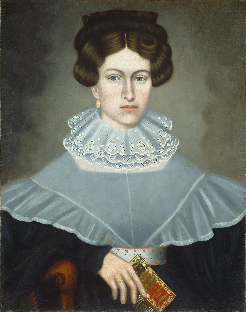 žena drží knihu od Erastus Salisbury Field