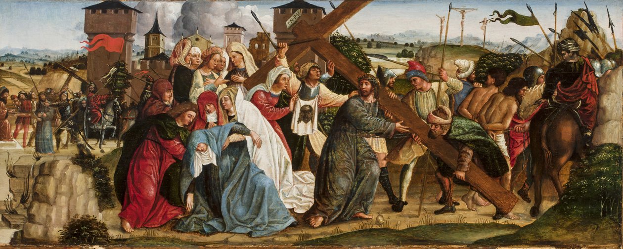 Kristus nesoucí kříž, cca 1500 od Ercole de Roberti