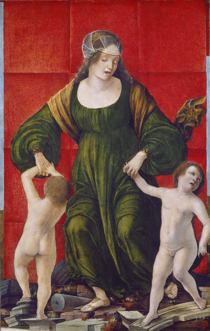 Manželka Hasdrubala a její děti, kolem 1490-3 (tempera na topolovém panelu) od Ercole de Roberti