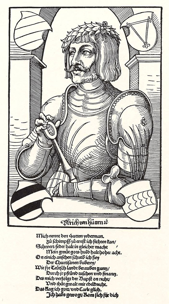 Portrét Ulricha von Hutten 1488-1523 od Erhard Schon