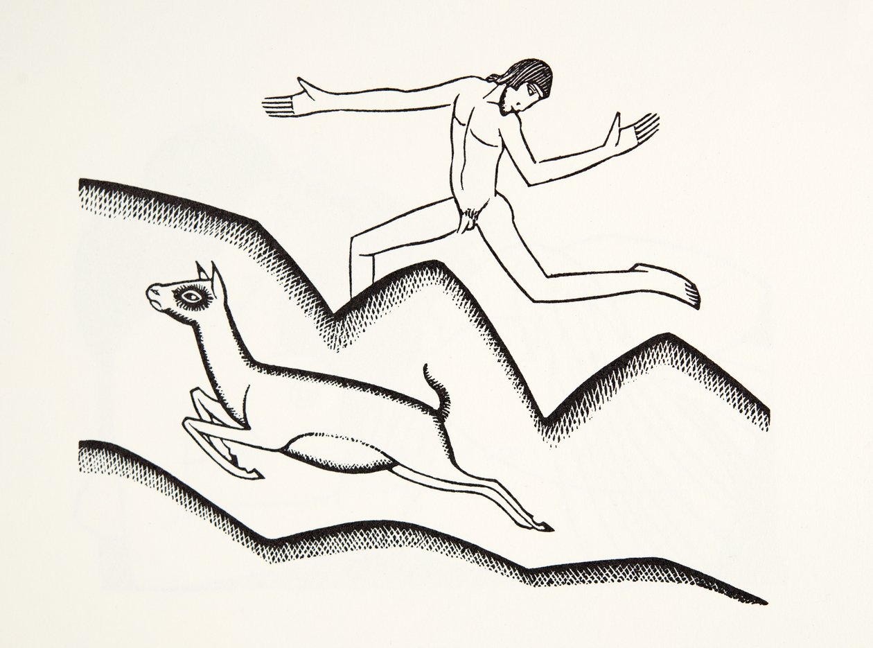 Přeskakování po horách od Eric Gill