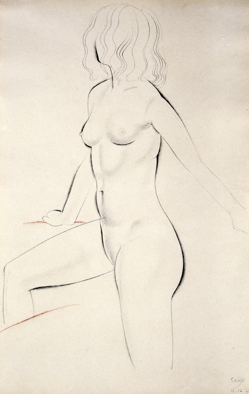 Stojící ženský akt od Eric Gill