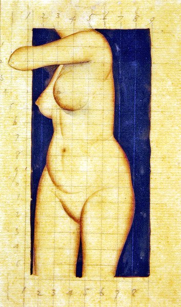 Studie pro bezhlavý ženský trup od Eric Gill